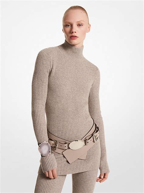 michael kors cashmere turtleneck|Stretch Cashmere Tunic Turtleneck .